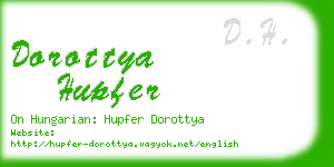 dorottya hupfer business card